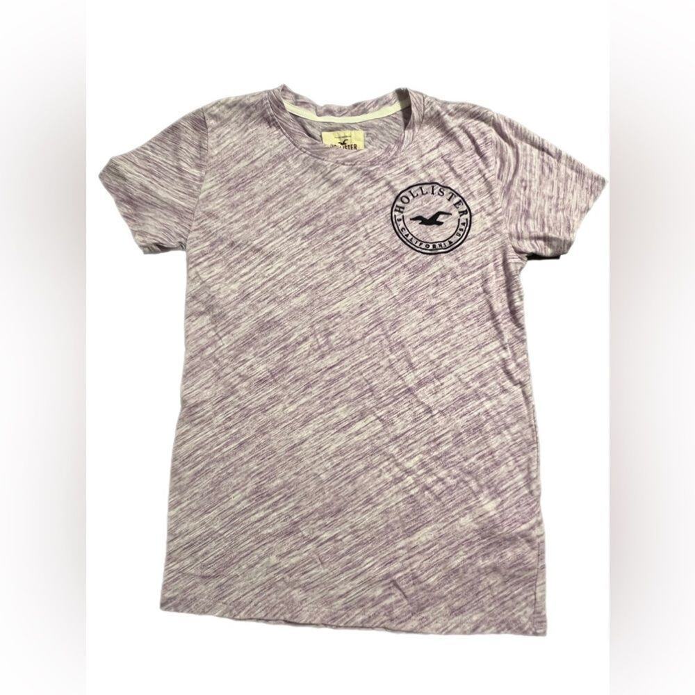 Hollister Space Dye Short-Sleeve T-shirt Purple Sz Extra Small